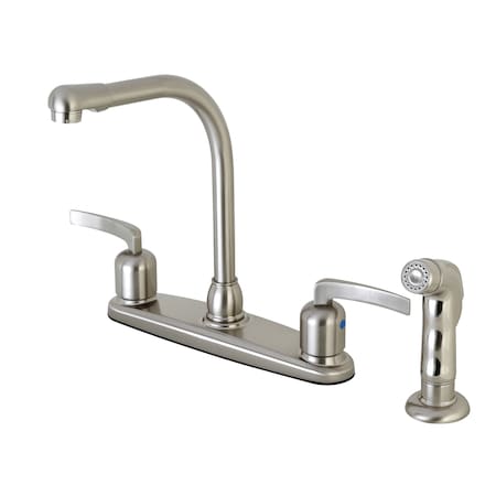 Kingston FB758EFLSP 8-Inch Centerset Kitchen Faucet with Sprayer FB758EFLSP